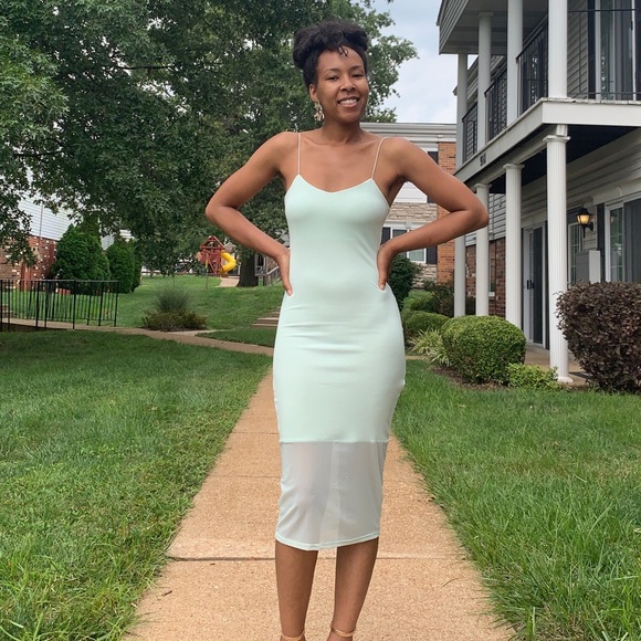 ASOS Dresses & Skirts - ASOS Seafoam Green Midi Dress 💙 HOST PICK